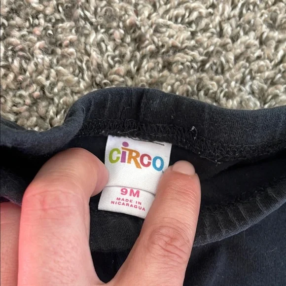 Carter's Pink Striped Onesie and Circo Black Pants Matching Set - Picture 10 of 10